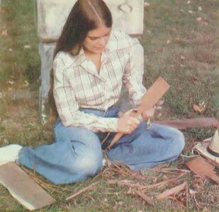 How to Carve a Shingle into a Wooden Rocket Image